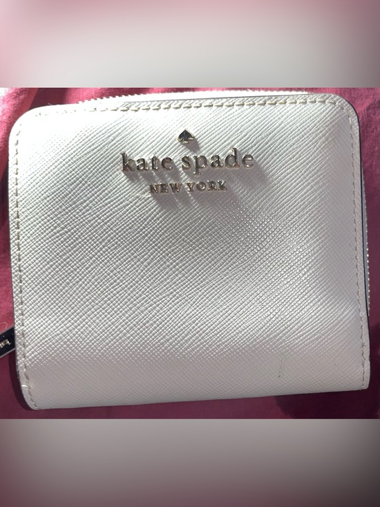 kate spade Handbags - kate spade Beige Textured Leather Wallet